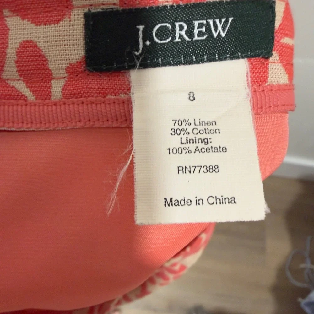 Vintage 2004 J.Crew Floral Pencil‎ Skirt | Preppy Cottagecore Office Wear